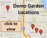 Google Map - Chicago Demo Garden Locations